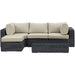 Modway Summon 5 Piece Outdoor Patio Sunbrella® Sectional Set - Features