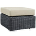Summon 3 Piece Outdoor Patio Sunbrella® Sectional Set - in lifestyle setting