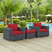 Summon 3 Piece Outdoor Patio Sunbrella® Sectional Set - view 19