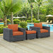 Summon 3 Piece Outdoor Patio Sunbrella® Sectional Set - view 25