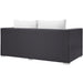 Convene Outdoor Patio Loveseat Espresso White