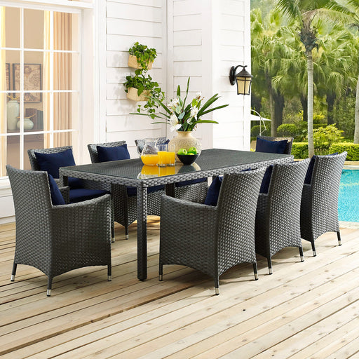 Sojourn 82" Outdoor Patio Dining Table - Modway \outdoor\dining tables