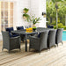 Sojourn 82" Outdoor Patio Dining Table - Modway \outdoor\dining tables