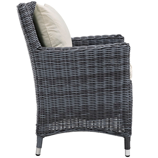 Summon Dining Outdoor Patio Sunbrella® Armchair - alternate angle view
