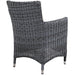 Summon Dining Outdoor Patio Sunbrella® Armchair - detail close-up