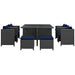 Modway Sojourn 9 Piece Outdoor Patio Sunbrella® Dining Set - Close-Up