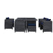 Modway Summon 9 Piece Outdoor Patio Sunbrella® Dining Set - Close-Up