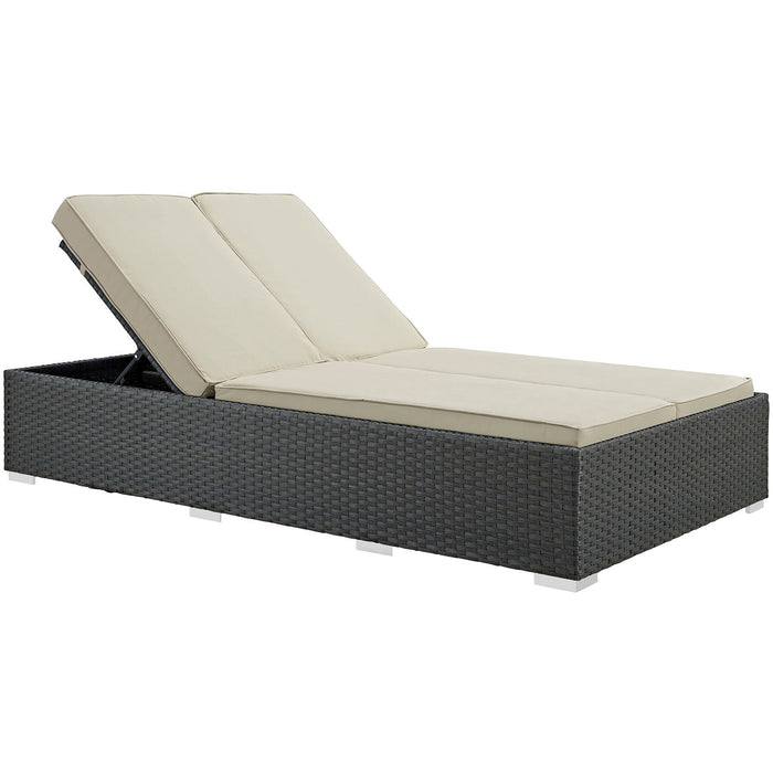 Sojourn Outdoor Patio Sunbrella® Double Chaise - alternate angle view