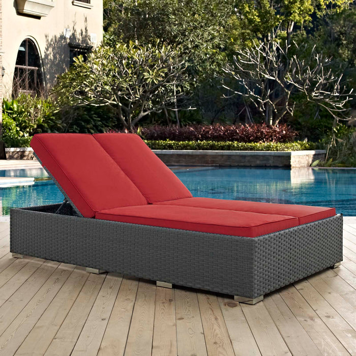 Sojourn Outdoor Patio Sunbrella® Double Chaise - view 13