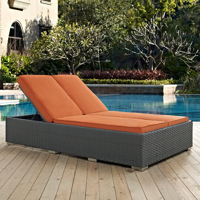 Sojourn Outdoor Patio Sunbrella® Double Chaise - view 17
