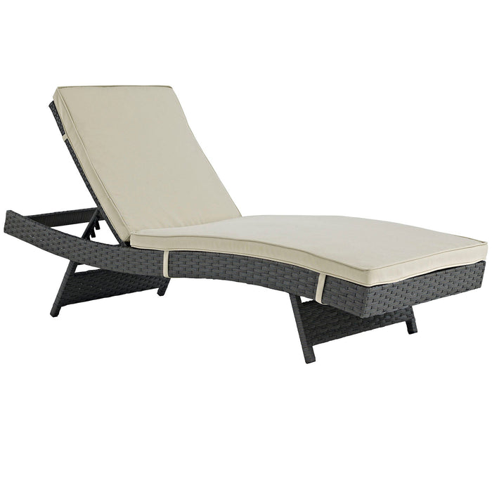 Sojourn Outdoor Patio Sunbrella® Chaise - alternate angle view