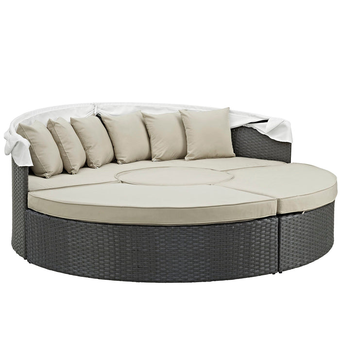 Sojourn Outdoor Patio Sunbrella® Daybed by Modway - side view