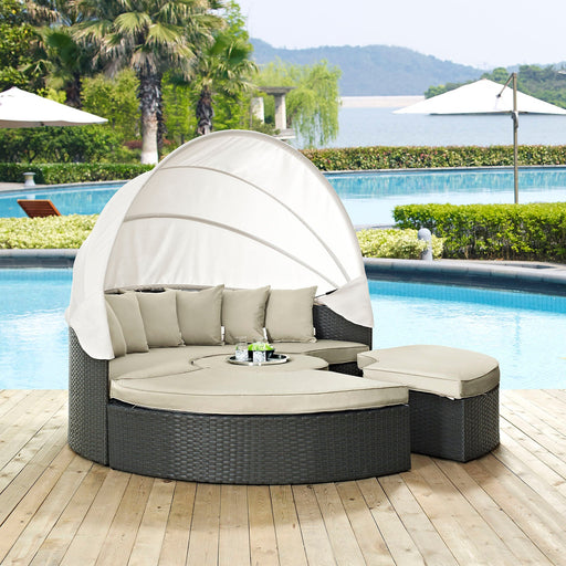 Sojourn Outdoor Patio Sunbrella® Daybed by Modway - front view