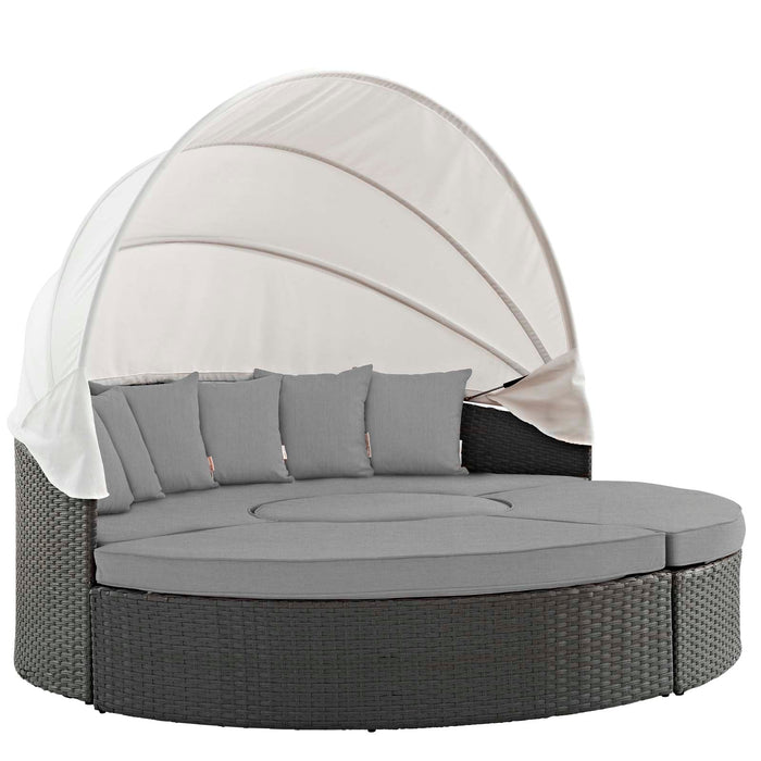 Sojourn Outdoor Patio Sunbrella® Daybed by Modway - lifestyle in-use