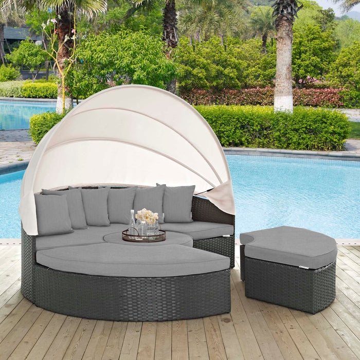 Sojourn Outdoor Patio Sunbrella® Daybed by Modway - specifications diagram