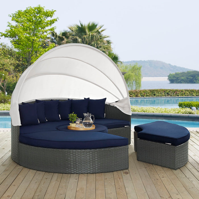 Sojourn Outdoor Patio Sunbrella® Daybed by Modway - control panel detail
