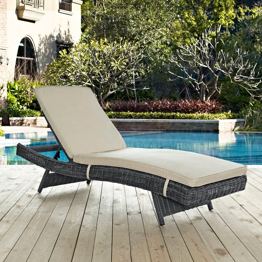 Summon Outdoor Patio Sunbrella® Chaise - Modway \outdoor\chaise lounges
