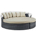 Summon Canopy Outdoor Patio Sunbrella® Daybed by Modway - side view