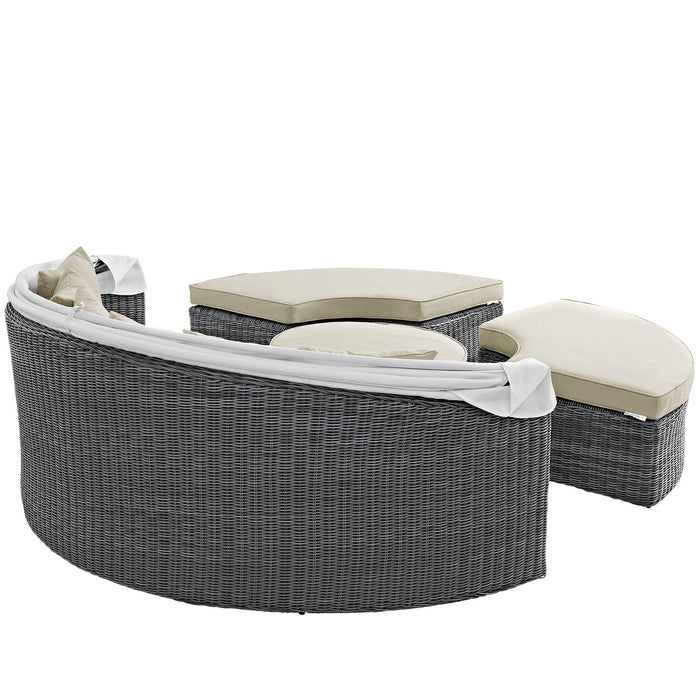 Summon Canopy Outdoor Patio Sunbrella® Daybed by Modway - detail close-up