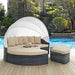 Summon Canopy Outdoor Patio Sunbrella® Daybed by Modway - front view