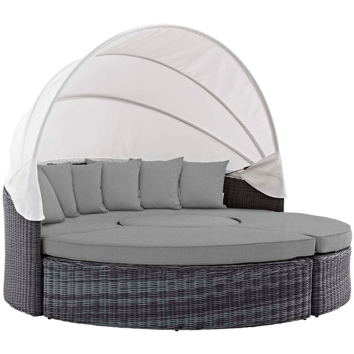 Summon Canopy Outdoor Patio Sunbrella® Daybed by Modway - alternate view