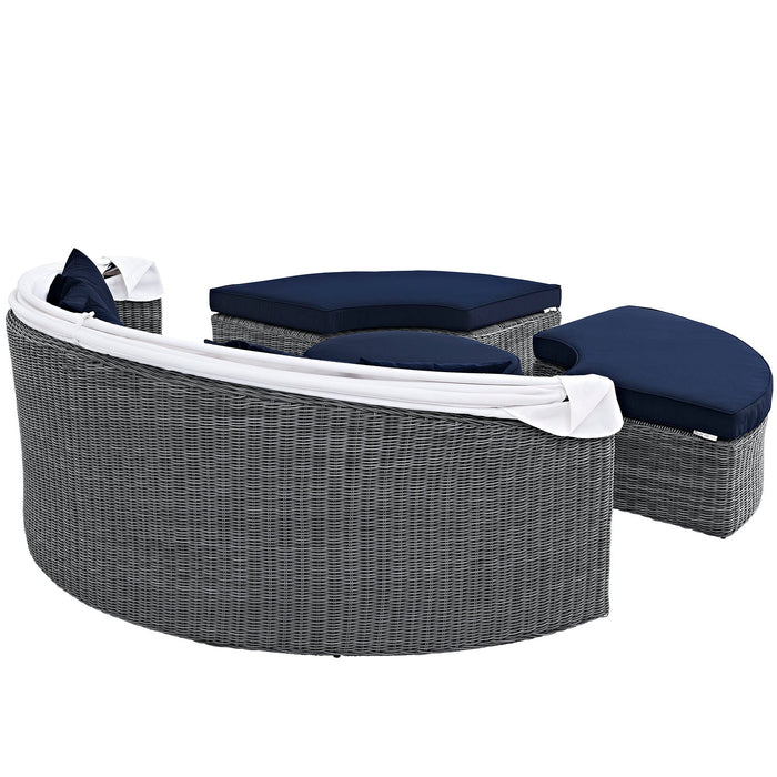 Summon Canopy Outdoor Patio Sunbrella® Daybed by Modway - product label