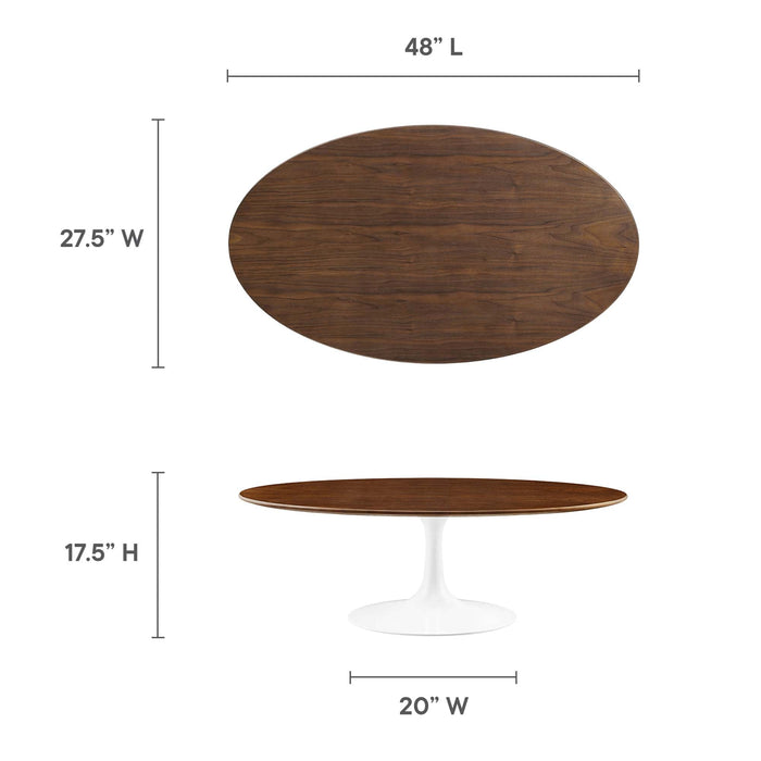 Lippa Oval Wood Coffee Table