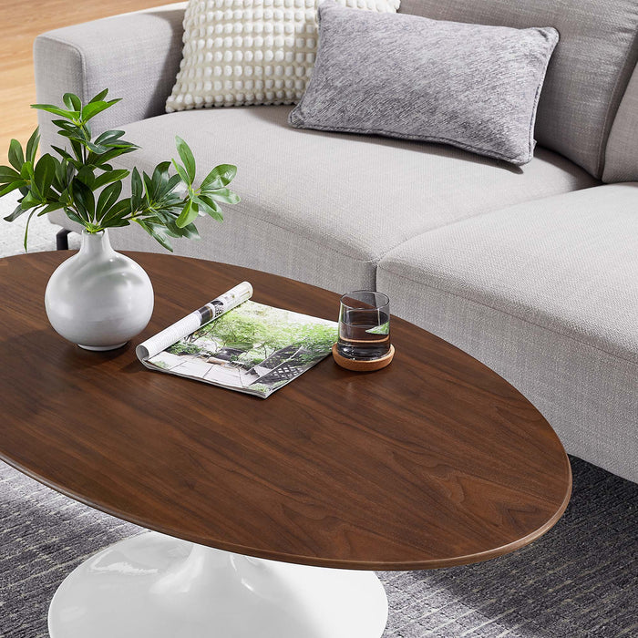 Lippa Oval Wood Coffee Table