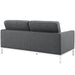 Loft Upholstered Fabric Loveseat - detail close-up