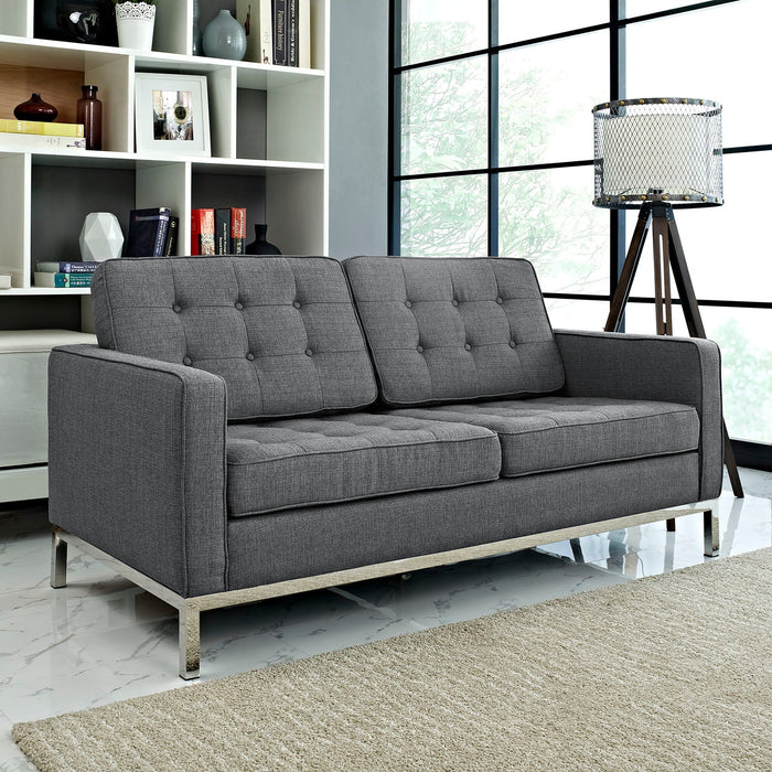 Loft Upholstered Fabric Loveseat - Modway \living\loveseats
