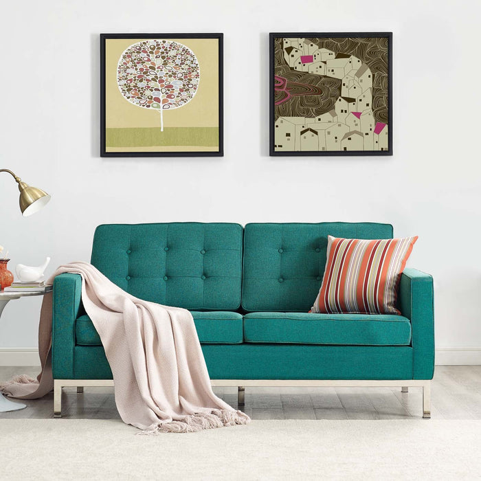 Loft Upholstered Fabric Loveseat - view 5