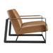 Modway Seg Vegan Leather Accent Chair Living Room Furniture - Close-Up