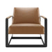 Modway Seg Vegan Leather Accent Chair Living Room Furniture - Dimensions