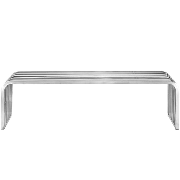 Pipe 60" Stainless Steel Bench