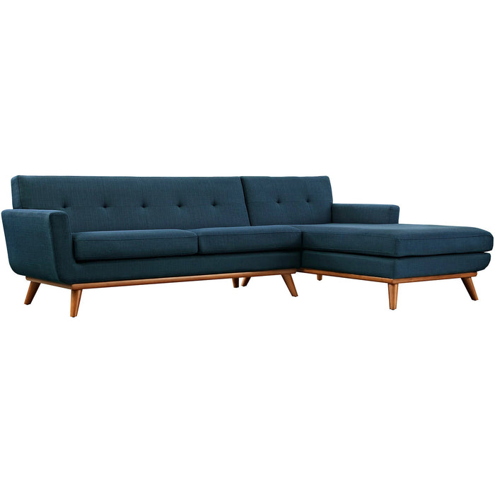 Engage Right-Facing Upholstered Fabric Sectional Sofa by Modway - angle view