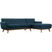 Engage Right-Facing Upholstered Fabric Sectional Sofa by Modway - angle view
