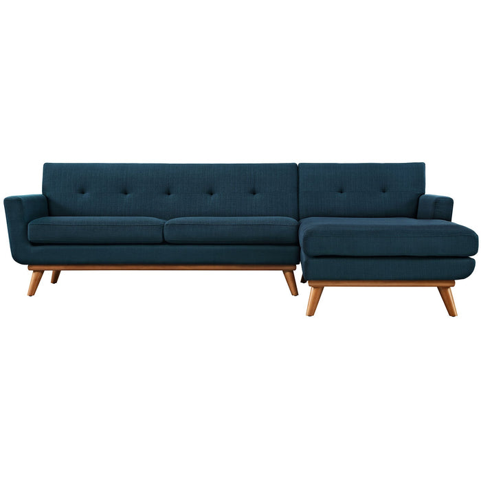 Engage Right-Facing Upholstered Fabric Sectional Sofa by Modway - specifications diagram