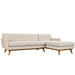 Engage Right-Facing Upholstered Fabric Sectional Sofa by Modway - alternate view