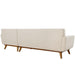Engage Right-Facing Upholstered Fabric Sectional Sofa by Modway - feature highlight