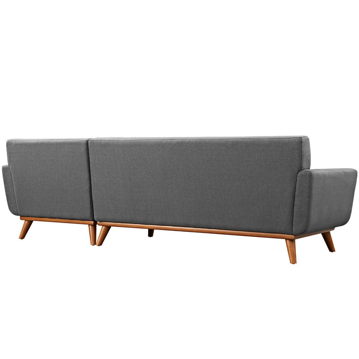 Engage Right-Facing Upholstered Fabric Sectional Sofa by Modway - product label