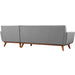 Engage Right-Facing Upholstered Fabric Sectional Sofa by Modway - view 20
