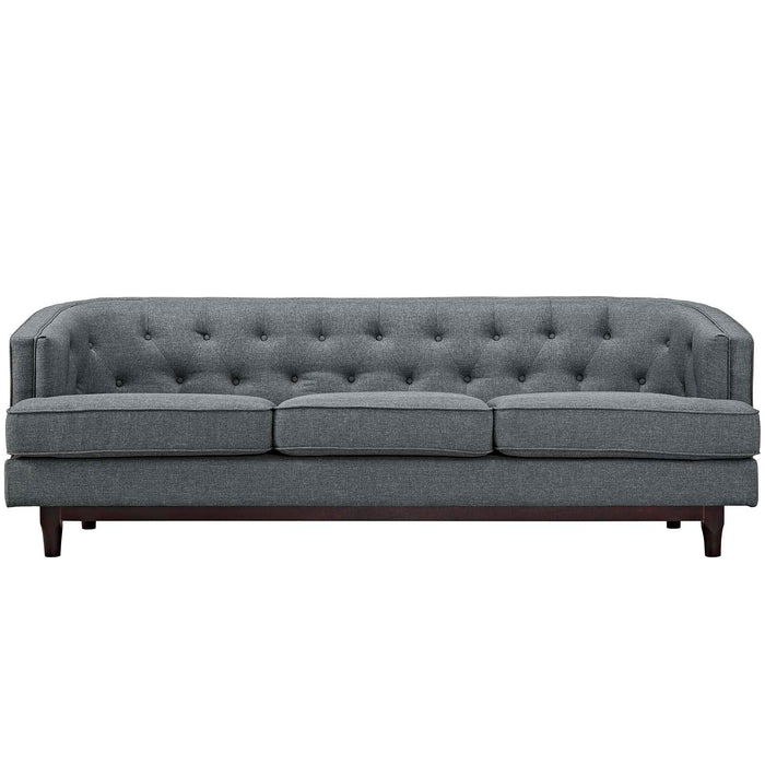 Coast Upholstered Fabric Sofa - in lifestyle setting