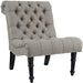 Modway Navigate Upholstered Fabric Lounge Chair Living Room Furniture in Gray