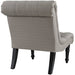 Modway Navigate Upholstered Fabric Lounge Chair Living Room Furniture in Gray - Detail View