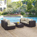 Convene 5 Piece Outdoor Patio Sectional Set by Modway - side view
