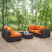 Convene 5 Piece Outdoor Patio Sectional Set by Modway - view 17