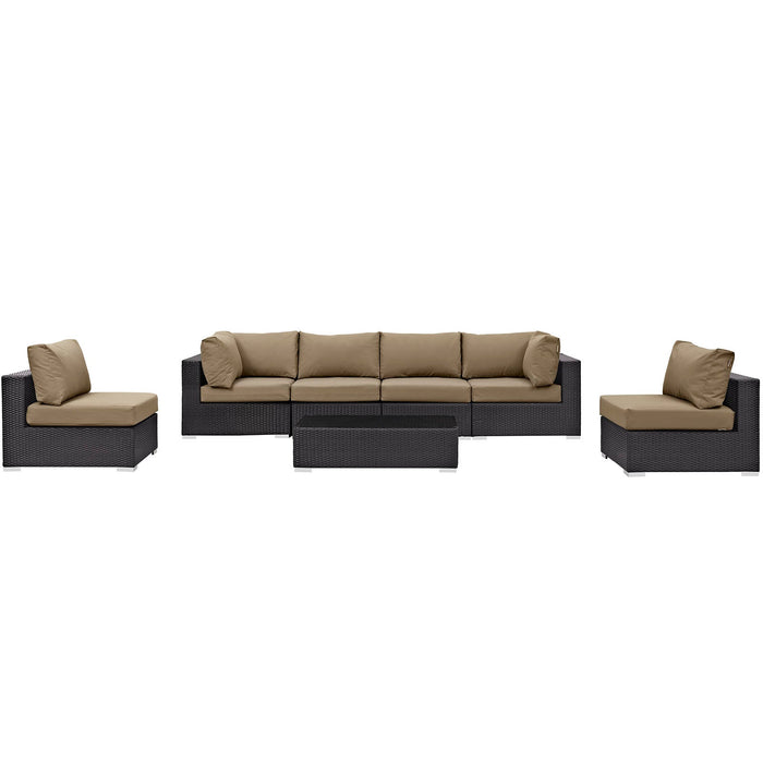 Convene 7 Piece Outdoor Patio Sectional Set by Modway - view 18