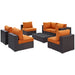 Convene 7 Piece Outdoor Patio Sectional Set by Modway - view 22