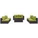 Convene 7 Piece Outdoor Patio Sectional Set outdoor patio furniture set detail close-up