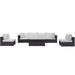 Convene 7 Piece Outdoor Patio Sectional Set outdoor patio furniture set angle view
